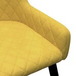 vidaXL Chaises à manger lot de 6 jaune velours