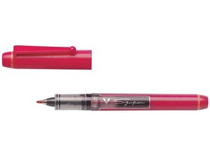 Stylo feutre V Sign Pen Pte moyenne 0,6 mm Rouge PILOT