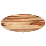vidaXL Dessus de table Bois solide Rond 15-16 mm 50 cm