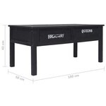 vidaXL Table basse Noir 100 x 50 x 45 cm Bois