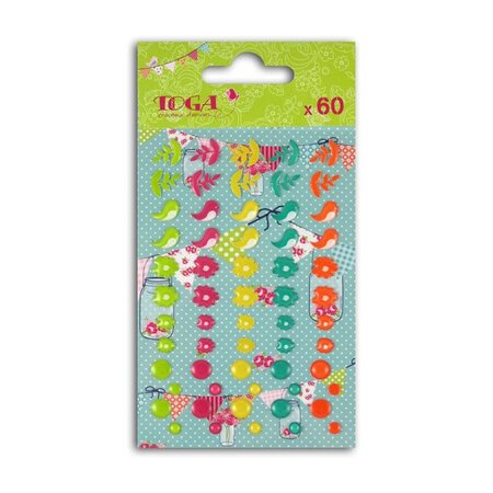 60 embellissements epoxy - Dimanche à la campagne