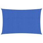 vidaXL Voile d'ombrage 160 g/m² Bleu 2x5 m PEHD