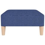 vidaXL Repose-pied Bleu 78x56x32 cm Tissu