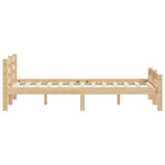 vidaXL Cadre de lit Bois de pin massif 160x200 cm
