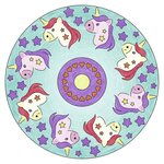 Mandala - format midi licorne - ravensburger - loisirs créatifs - dessins enfants au pochoir - des 6 ans
