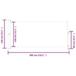 vidaXL Auvent latéral rétractable de patio 140 x 300 cm Gris