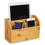 Multipot et organiseur de bureau cep silva bambou 5 compartiments