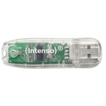Intenso clé usb 2.0 rainbow line - 32 go transparent