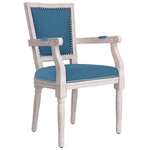 vidaXL Chaise à manger Bleu Velours