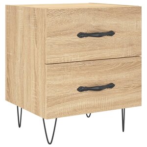 vidaXL Table de chevet chêne sonoma 40x35x47 5 cm bois d’ingénierie