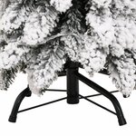 vidaXL Sapin de Noël artificiel pré-éclairé avec 60 LED/neige floquée
