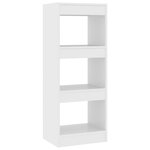 vidaXL Bibliothèque/Séparateur de pièce Blanc 40x30x103 cm Aggloméré