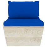 vidaXL Salon de jardin palette 10 Pièces avec coussins Épicéa imprégné