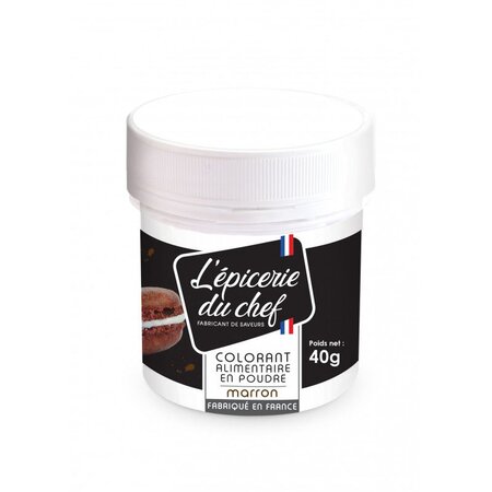 Colorant alimentaire en poudre marron 40 g