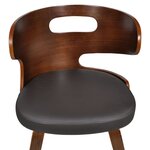 vidaXL Chaises à manger lot de 2 marron similicuir