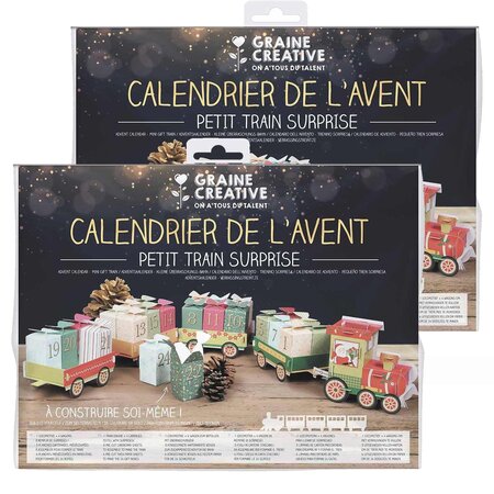 2 calendriers de l'Avent petit train à construire