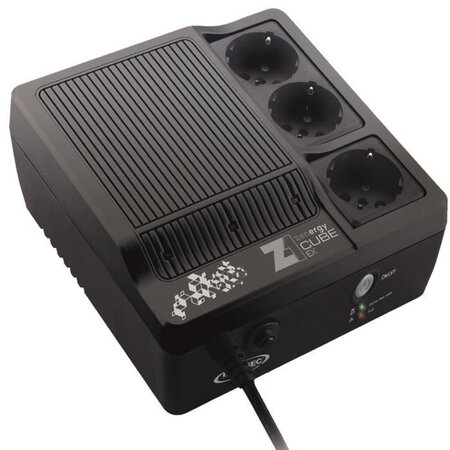 INFOSEC Onduleur haute fréquence Z1 Zenergy Cube EX 600 - 600 VA 3 Prises FR/SCHUKO