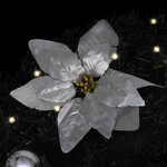 vidaXL Arche de Noël avec lumières LED Noir 90 cm PVC