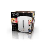 Bouilloire en plastique 1,0 L AD 1272 Blanc ADLER EUROPE