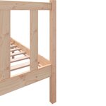 vidaXL Cadre de lit Bois de pin massif 120x190 cm Petit Double