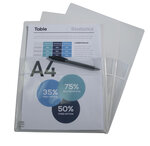 Sachet De 2 Pochettes Adhésives À Soufflet - Pp Haute Qualité 20/100e - A4 - X 10 - Exacompta