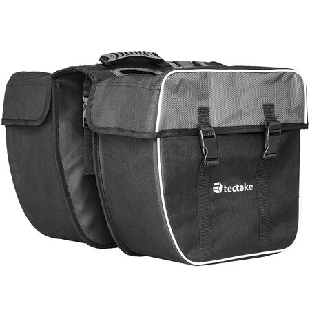 Tectake Sacoche de vélo 35 litres pour porte bagages arrière