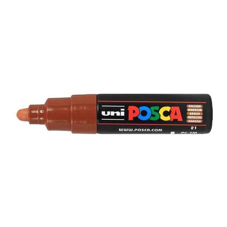 Marqueur pointe large conique PC7M M Marron POSCA