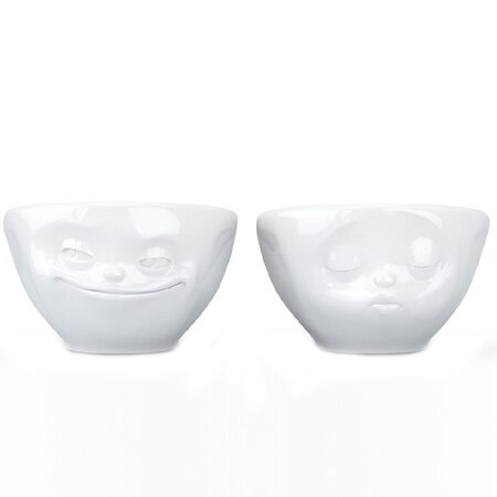 2 mini bols bisou et malicieux en porcelaine