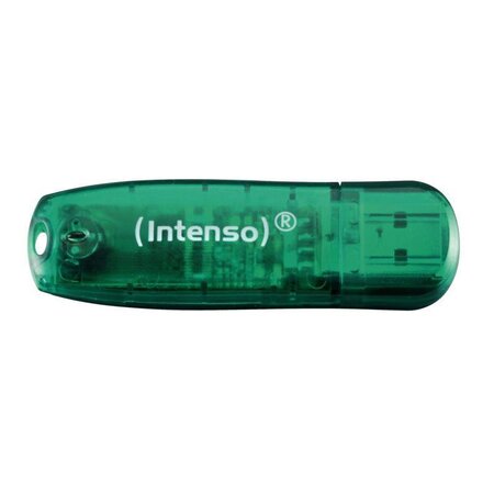 Intenso clé usb 2.0 rainbow line - 8 go vert