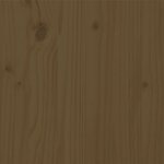 vidaXL Cadre de lit Marron miel Bois massif 180x200 cm Super King