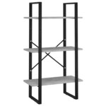vidaXL Bibliothèque à 5 niveaux Gris béton 60x30x175cm Bois ingénierie