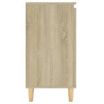 vidaXL Buffet avec pieds en bois Chêne sonoma 60x35x70 cm Aggloméré