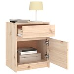 vidaXL Tables de chevet 2 Pièces 40x31x50 cm Bois de pin massif