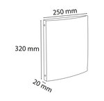Classeur 4 Anneaux 15mm Polypropylène Chromaline 5/10e Kreacover® - A4 - X 12 - Exacompta