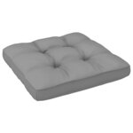 vidaXL Salon de jardin palette 4 Pièces et coussins pin imprégné de noir
