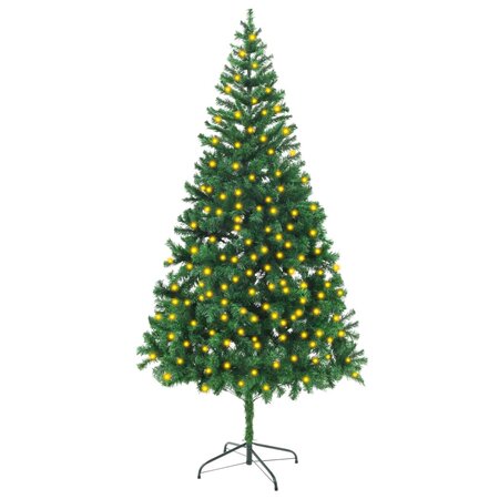 vidaXL Arbre de Noël artificiel pré-éclairé 210 cm 910 branches