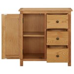 vidaXL Armoire 70x35x75 cm Bois de chêne massif