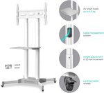Onkron ts1351 wht support tv sur piedà  roulettes pour des téléviseurs de 32 à 65 pouces blanc