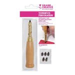 Tournevis perforateur avec 6 embouts pour Cuir et Fimo Cuir