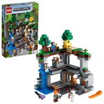 Lego 21169 minecraft la premiere aventure jeu du nether avec steve  alex  le squelette  le chat mort  moobloom