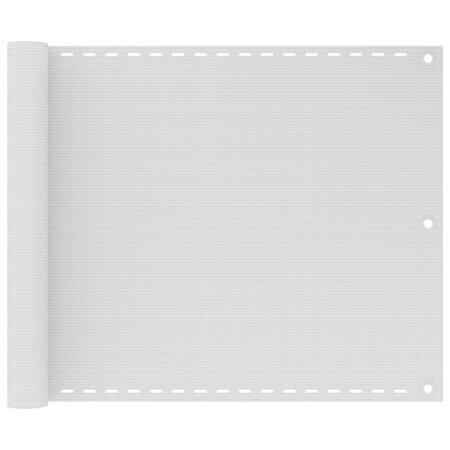 vidaXL Écran de balcon Blanc 75x300 cm PEHD