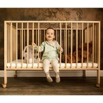 tiSsi Lit bébé pliable Couleur naturelle