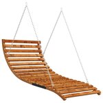 vidaXL Lit balançoire Bois courbé avec finition en teck 115x147x46 cm