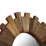 vidaXL Miroir mural Bois de récupération massif 50 cm