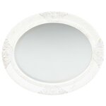 vidaXL Miroir mural style baroque 50x60 cm Blanc
