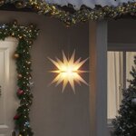 vidaXL Étoiles de Moravie avec LED 3 Pièces pliable blanc 57 cm