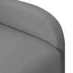 vidaXL Fauteuil de massage Gris Similicuir