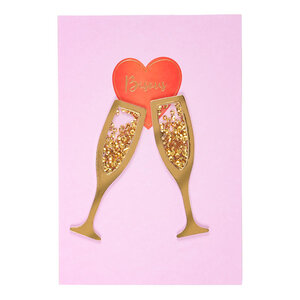 Carte Saint-valentin - Coupes De Champagne - Draeger paris