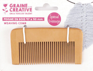 Peigne Spécial tressage macramé 10 x 5 cm