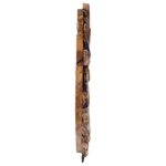 vidaXL Miroir mural 40 cm Teck Rond